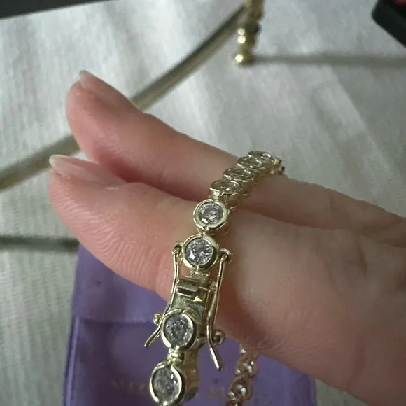 Melinda Maria Bezel Set Tennis Bracelet - Picture 3 of 5